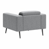 Milan Armchair in Dark Gray