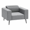 Milan Armchair in Dark Gray