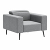 Milan Armchair in Dark Gray