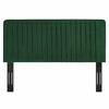 Milenna Channel Tufted Performance Velvet Full/Queen Headboard in Emerald