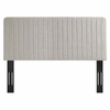 Milenna Channel Tufted Upholstered Fabric Full/Queen Headboard