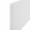 Milenna Channel Tufted Upholstered Fabric Full/Queen Headboard in White