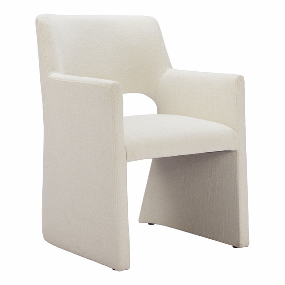 Minet Dining Chair in Linen White