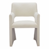 Minet Dining Chair in Linen White