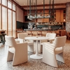 Minet Dining Chair in Linen White