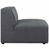 Mingle 7 Piece Upholstered Fabric Sectional Sofa Set in Gray