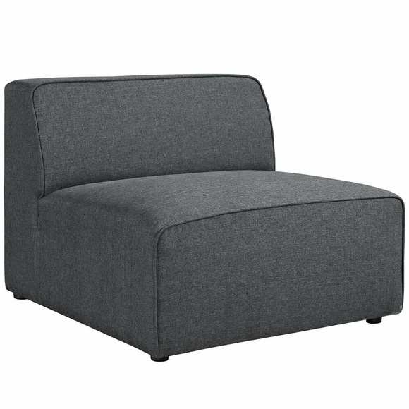 Mingle Fabric Armless in Gray