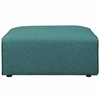 Mingle Fabric Ottoman in Teal