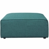 Mingle Fabric Ottoman in Teal