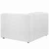Mingle Fabric Right-Facing Sofa in White