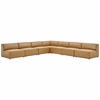 Mingle Vegan Leather 7-Piece Sectional Sofa