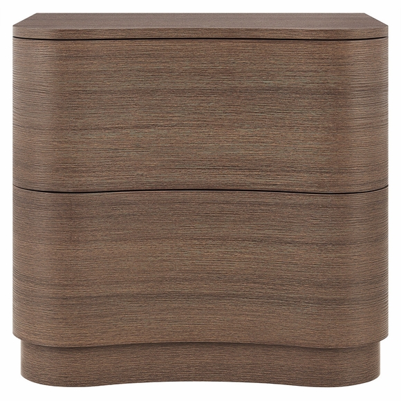 Mirae 2-Drawer Curved Nightstand