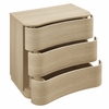 Mirae 3-Drawer Curved Compact Dresser