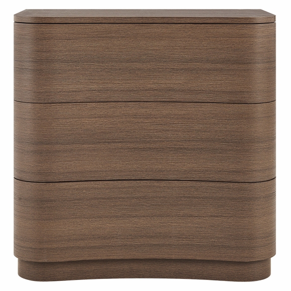 Mirae 3-Drawer Curved Compact Dresser