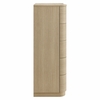 Mirae 5-Drawer Curved Dresser Chest of Drawers