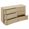 Mirae 6-Drawer Curved Dresser