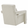 Mirage Boucle Upholstered Armchair in Ivory