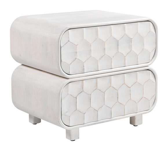 Miro Nightstand in Whitewashed