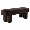 Mossi Oval Performance Velvet Accent Bench