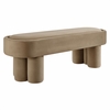 Mossi Oval Performance Velvet Accent Bench