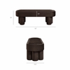 Mossi Oval Performance Velvet Accent Bench