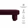 Mossi Oval Performance Velvet Accent Bench