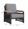 Naru Accent Chair in Gray