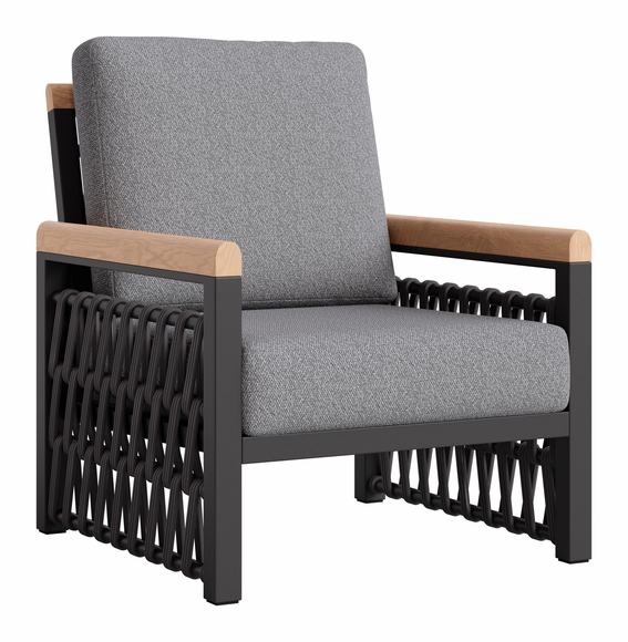 Naru Accent Chair in Gray