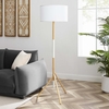 Natalie Tripod Floor Lamp in White Natural