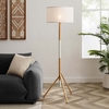 Natalie Tripod Floor Lamp in White Natural