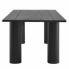Nautica Outdoor Patio 87" Rectangular Aluminum Dining Table