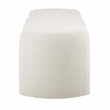 Nebula Boucle Upholstered Bench in Ivory