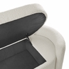 Nebula Boucle Upholstered Bench in Ivory