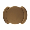 Nebula Upholstered Performance Velvet Ottoman in Cognac