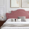 Neena Performance Velvet King Bed-MOD-6840 in Dusty Rose