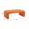 Nendo Bench in Abstract Orange