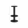 Neo 15 Inch Round Indoor - Outdoor Patio Patio Wood Bar Stools