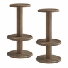Neo 3-Piece Round Indoor - Outdoor Patio Patio Wood Bar Table And Stool Set