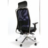 Newnet High Back Office Chair with Headrest in Black