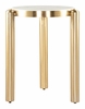 Noan Side Table in White & Gold