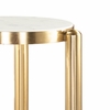 Noan Side Table in White & Gold