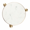Noan Side Table in White & Gold