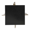 Noara Accent Table in Black & Brass