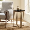 Noara Accent Table in Black & Brass