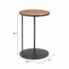 Nodo Side Table in Brown & Black