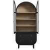 Nolan 74" Tall Wide Arched Storage Display Cabinet