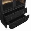 Nolan 74" Tall Wide Arched Storage Display Cabinet