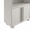 Nolan 74" Tall Wide Arched Storage Display Cabinet Bookshelf