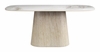 Nooka Dining Table in White & Natural