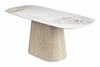Nooka Dining Table in White & Natural